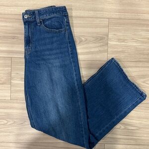 Old Navy Women's High Rise Wide leg Jeans - Dark Blue